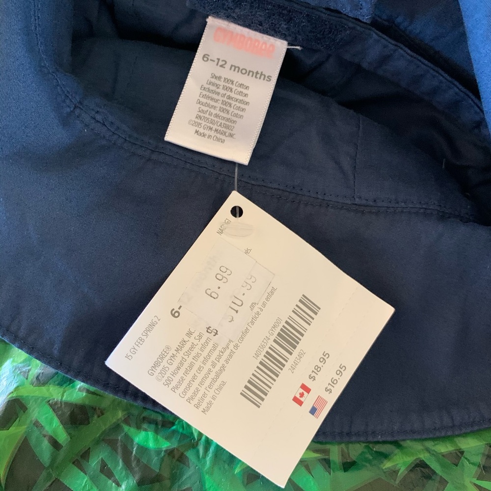 NWT Gymboree Navy Bucket Hat 6-12M - Picture 6 of 7
